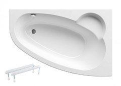 Акриловая ванна Ravak Asymmetric 170 x 110 см, с опорой, правая, белая, C491000000