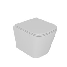 Унитаз подвесной D&K Berlin DT1436016, безободковый, с сиденьем микролифт, цвет белый