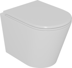 Унитаз подвесной D&K Venice DT1026516, безободковый, с сиденьем микролифт, белый