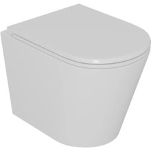 Унитаз подвесной D&K Venice DT1026016, безободковый, с сиденьем микролифт, цвет белый