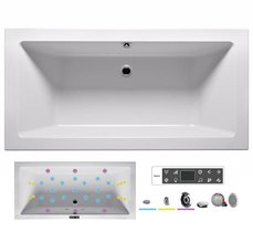 Ванна гидромассажная Riho Lugo 200 x 90 см, BLISS2