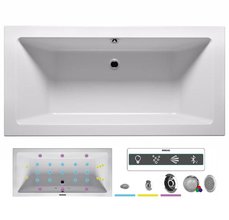 Ванна гидромассажная Riho Lugo 200 x 90 см, JOY2