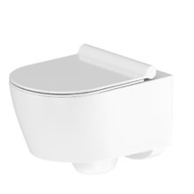 Подвесной унитаз Damixa Jupiter DX77C1700SC, безободковый, крышка-сиденье микролифт, белый