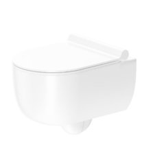 Подвесной унитаз Damixa Scandinavian Pure, безободковый, крышка-сиденье микролифт, белый, DX36C1701SC