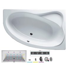 Ванна гидромассажная Riho Lyra 170 x 110 см, JOY, левая/правая