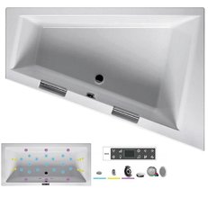 Ванна гидромассажная Riho Doppio 180 x 130 см, BLISS, левая/правая