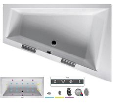 Ванна гидромассажная Riho Doppio 180 x 130 см, JOY, левая/правая