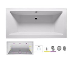 Ванна гидромассажная Riho Lusso 190 x 80 см, FLOW2