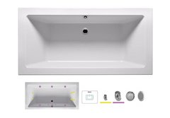 Ванна гидромассажная Riho Lusso 180 x 80 см, FLOW