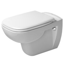 Подвесной унитаз Duravit D-code 45351900A1 (25350900002) с вертикальным смывом + 0067310000 D-Code крышка-сиденье, петли - нерж.сталь