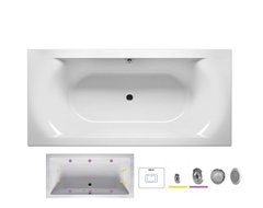 Ванна гидромассажная Riho Linares 190 x 90 см, FLOW2