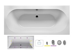 Ванна гидромассажная Riho Carolina 180 x 80 см, FLOW