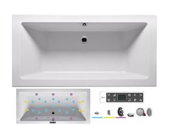 Ванна гидромассажная Riho Lugo 180 x 90 см, BLISS