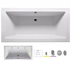 Ванна гидромассажная Riho Lugo 200 x 90 см, FLOW2