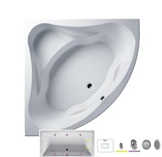 Ванна гидромассажная Riho Neo 140 x 140 см, FLOW