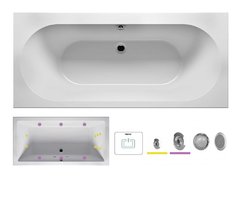 Ванна гидромассажная Riho Carolina 190 x 80 см, FLOW2