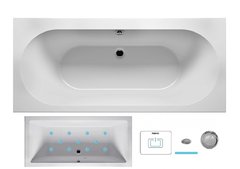 Ванна гидромассажная Riho Carolina 180 x 80 см, AIR