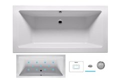 Ванна гидромассажная Riho Lusso 180 x 80 см, AIR