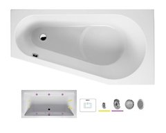 Ванна гидромассажная Riho Delta 160 х 80 см, FLOW, левая/правая
