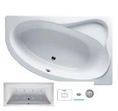 Ванна гидромассажная Riho Lyra 170 x 110 см, AIR, левая/правая