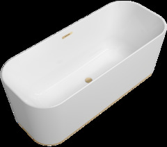 Квариловая ванна Villeroy&Boch Finion 170 x 70 см UBQ177FIN7A200V101, фурнитура шампань