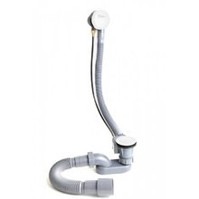 Слив-перелив полуавтомат Delice DLR000017, белый глянцевый