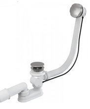 Слив-перелив полуавтомат Vega V55R, Гл000026930, 80 см, матовое серебро