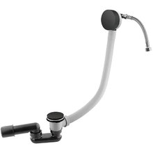 Слив перелив Cezares CZR-B-STW-NOP с наполнением ванны через перелив, черный матовый