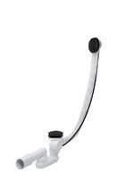 Слив-перелив полуавтомат Vega V55R 120 см, цвет Black матовый, Гл000026266