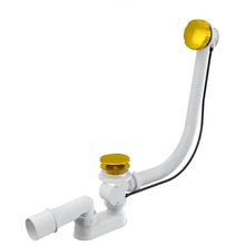 Слив-перелив полуавтомат Vega V55R 100 см, цвет золото глянец, Гл000026277