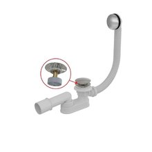 Слив-перелив для ванны Vagnerplast click/clack, хром, VPWAS0012-61