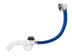 Слив-перелив для ванны Styron полуавтомат, высота 530 мм, хром, STY-536-A-K