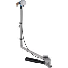 Слив-перелив Geberit для ванны, с наливом, удлинённый, хром глянцевый, 150.711.21.1