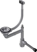 Арматура для одночашевых моек со скрытым переливом Omoikiri WK-1-S-IN 4956490, нержавеющая сталь