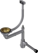 Арматура для одночашевых моек со скрытым переливом Omoikiri WK-1-S-AB 4956491, античная латунь