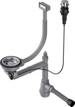 Арматура для одночашевых моек Omoikiri WK-1-IN-A 4956468 с прямоугольным переливом, нержавеющая сталь