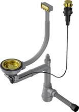 Арматура для одночашевых моек Omoikiri WK-1-LG-A 4956469 с прямоугольным переливом, светлое золото