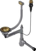 Арматура для одночашевых моек Omoikiri WK-1-AB-A 4956471 с прямоугольным переливом, античная латунь