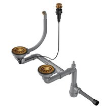 Арматура Omoikiri WK-1.5CL-R-A AB 4957093 для полуторачашевых моек, античная латунь