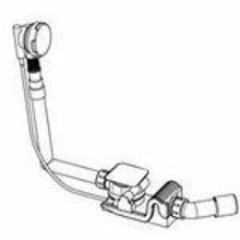 Слив-перелив Kaldewei мод. KA 4060 6877.7204.0001 для Asymmetric Duo с эмалированными крышками слива и перелива
