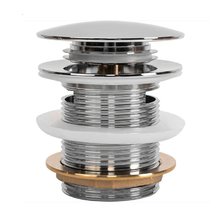 Донный клапан Rea для ванны, универсальный, клик-клак, цвет хром, REA-W2007