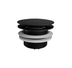 Донный клапан Excellent для ванны, click-clack, универсальный, цвет черный матовый, ARIN.3485.01BL