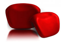 Подголовник для ванны Marka One Relax RR, красный