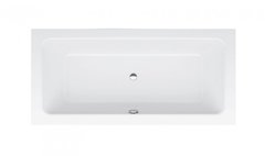Ванна стальная Bette One, 180 х 80 х 42 см с шумоизоляцией, для удлиненного слива-перелива, белая, 3313-000