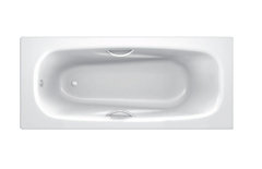 Стальная ванна BLB Anatomica B75LTH001 handles HG 170 х 75 см, с отв. для ручек, с шумоизоляцией