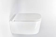 Подвесной унитаз Galassia Meg11Pro, безободковый, белый, 5486