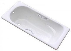 Ванна чугунная Goldman Donni 170 х 75 см, с ножками, белая, DN17075