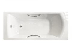 Чугунная ванна Jacob Delafon Biove, 170 х 75 см, ножки и слив-перелив в подарок, цвет белый, E2938-00