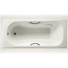 Чугунная ванна Roca Malibu 160 х 70 см 2334G0000 с отверстиями для ручек