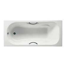 Чугунная ванна Roca Malibu 170 х 75 с ручками 2309G000R, с опорами, цвет белый, 7.2309.G.000.R/7.5268.0.301.0/7.1504.1.233.0